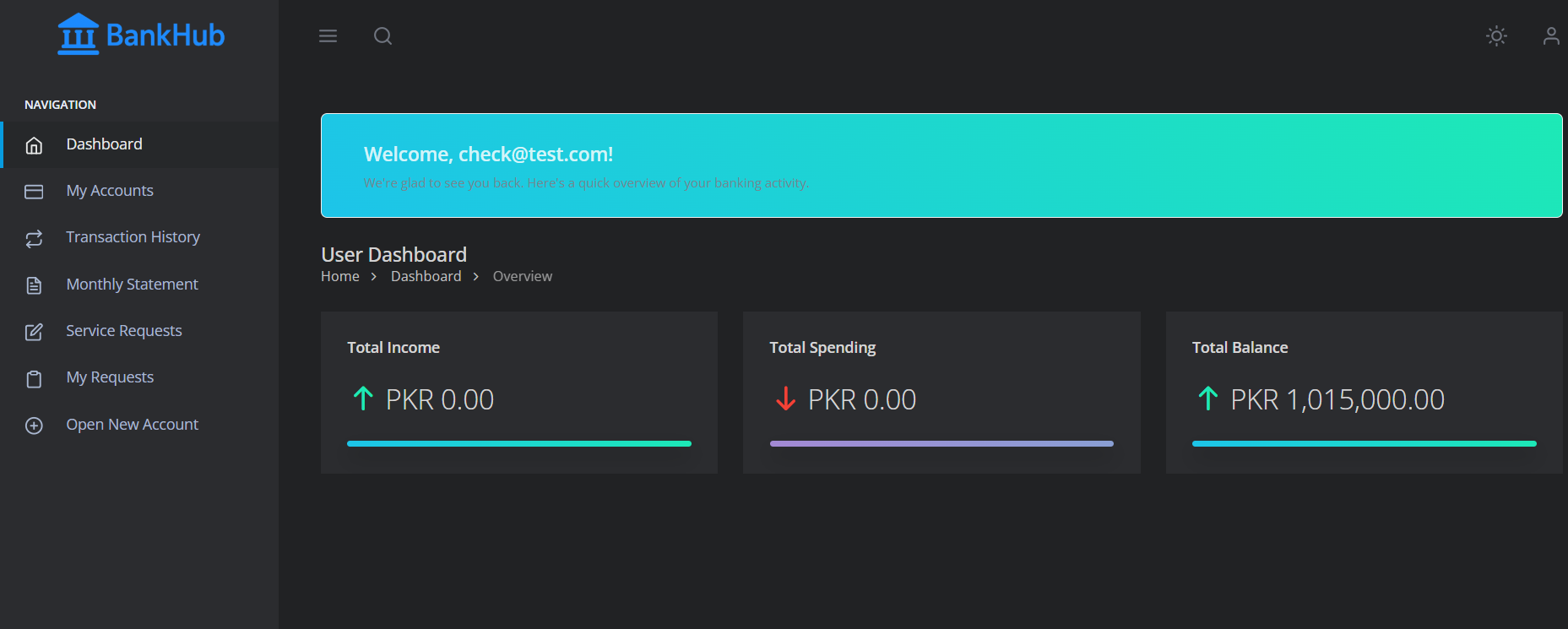 E-Banking Dashboard